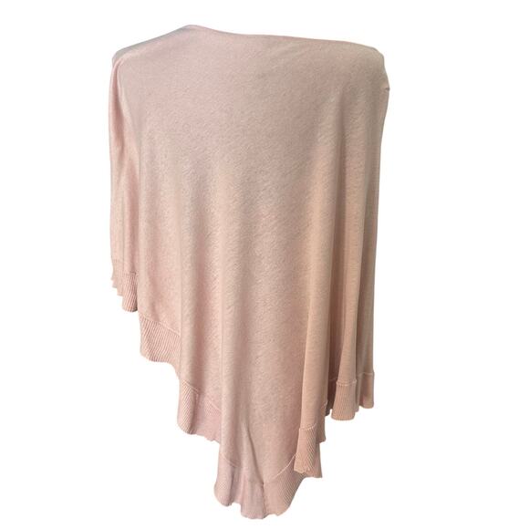BCBG MaxAzria - Silk Baby Pink Ruffle Poncho - OS - Picture 3 of 7